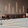 Slat Wall Lights - GloryAir 6pcs Black Adhesive Wall Panel Lights for Interior Wall Decor, Warm White 3000K Touchable Switch LED Lamp for Wood Slat Acoustic Panels, Headboard, Stairway, Home Decor