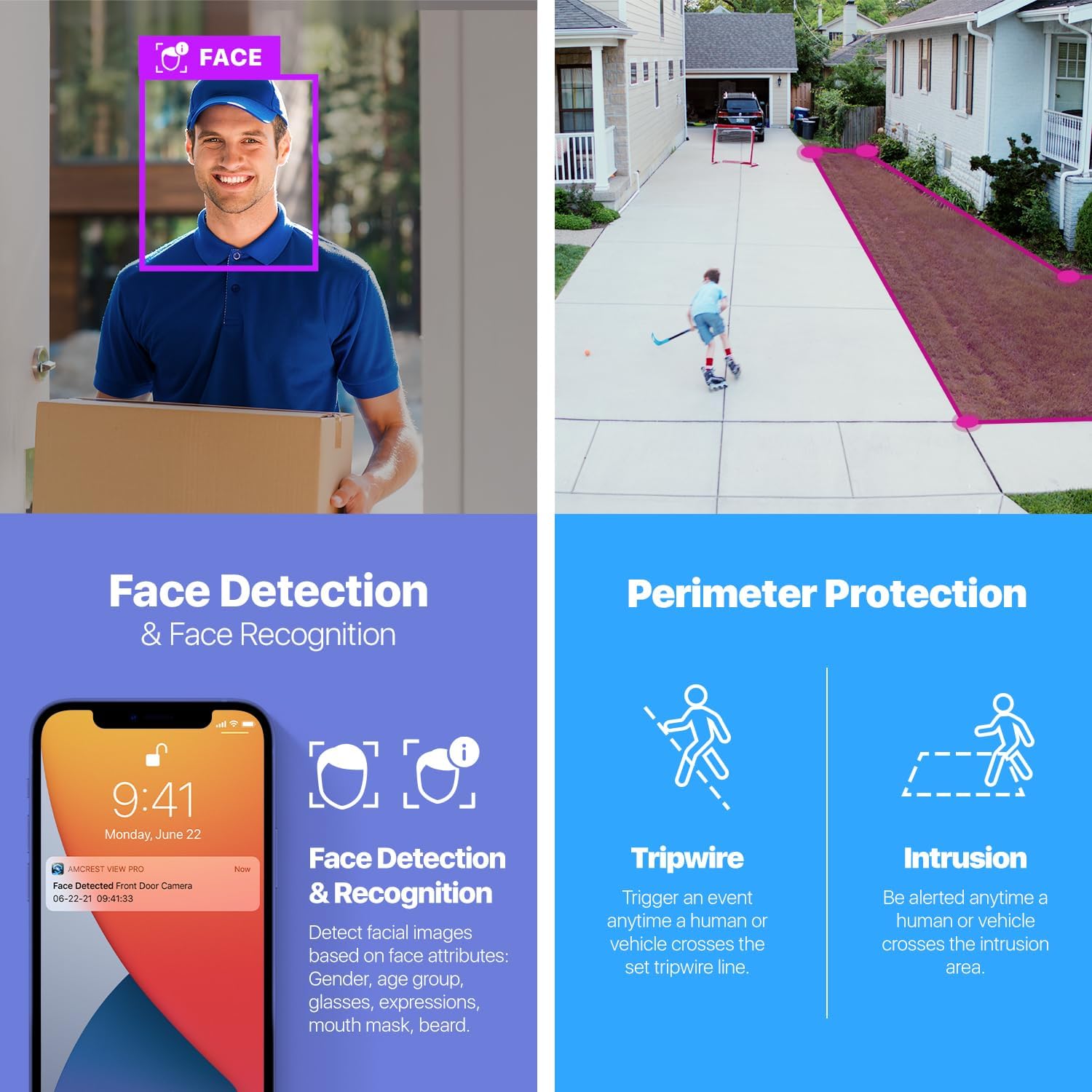 Amcrest 4K 32-Channel AI NVR (16-Port PoE) Smart NVR, Facial Recognition, Facial Detection & Vehicle Detection - Supports 32 x 4K IP Cameras, Pre-Installed 4TB Hard Drive NV4232E-16P-EI-4TB