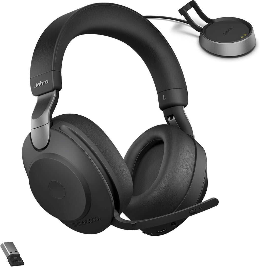 Jabra EVOLVE2 85, LINK380A UC Stereo Stand Black