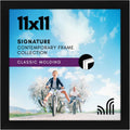 Americanflat 11x11 Picture Frame with Shatter-Resistant Glass - Signature Collection - Gallery Style Frames Made of Engineered Wood - Square Frame for Wall Display - Black