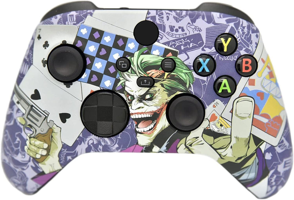Hand Airbrushed Fade Custom Controller Compatible with Xbox Series X/S & Xbox One (Series X/S Crazy Cards)