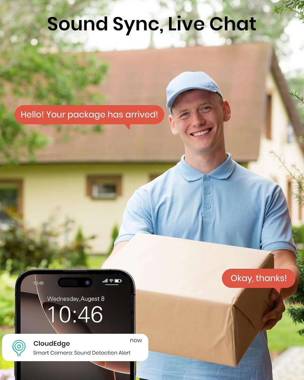 2K Solar Security Camera Wireless Outdoor,2.4G WiFi & 360˚ PTZ Battery-Powered Camera,PIR Sensor,Color Night Vision,AI Motion Detection,2-Way Audio,Alexa/Google Assistant,SD Card/Cloud Storage