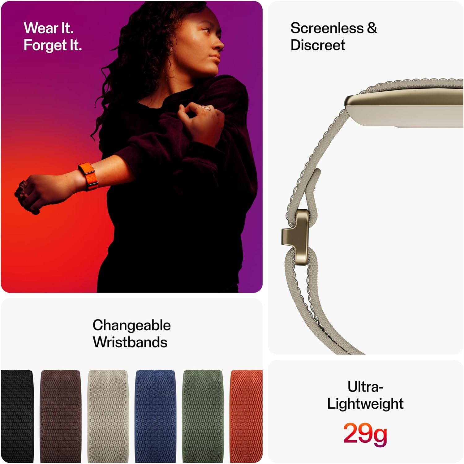 Polar Loop – Smart Screen-Free Wearable Health & Fitness Band with 24/7 Heart Rate, Sleep & Activity Tracking, Automatic Training Detection, No Subscription, 8-Day Battery.