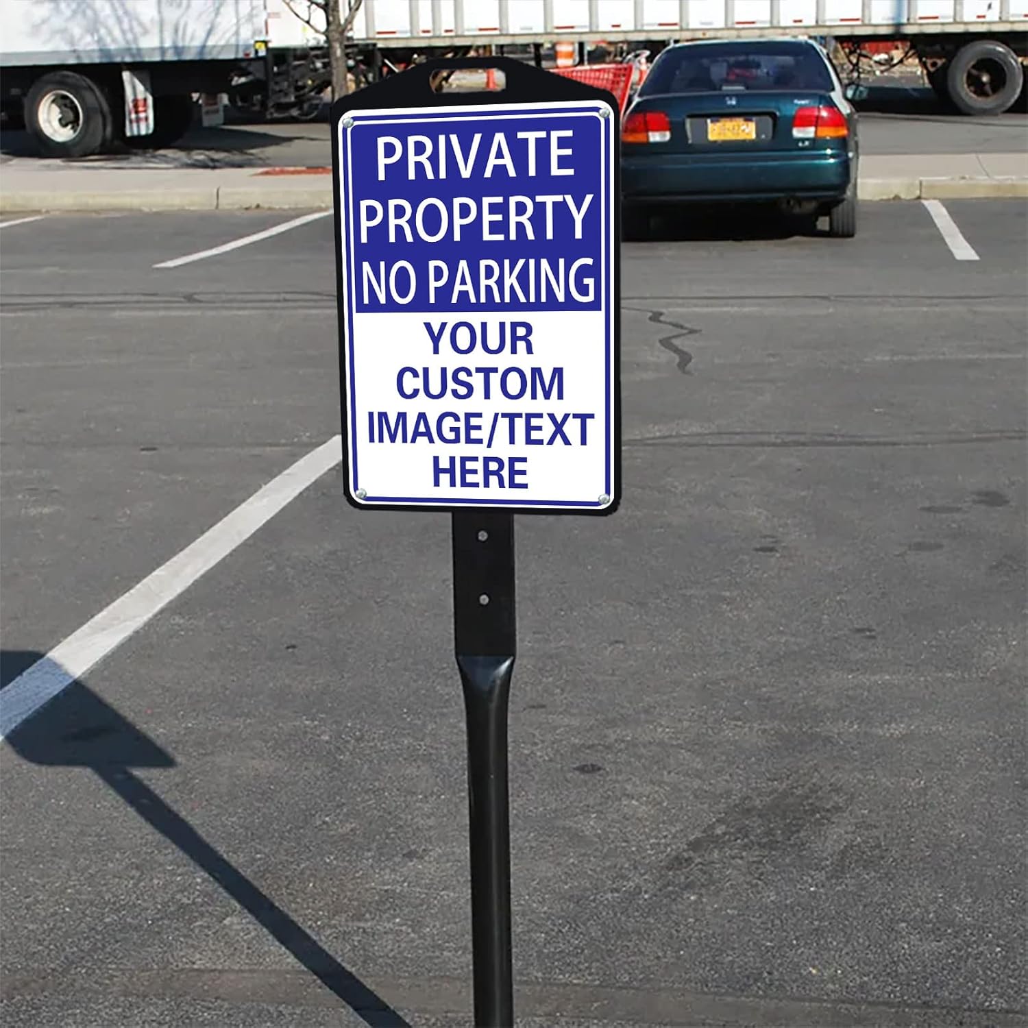 Private Property Sign No Parking Signs Custom Signs for Parking Lots Business and Schools Outdoor Use Aluminum Metal Decor 12x17 Inches