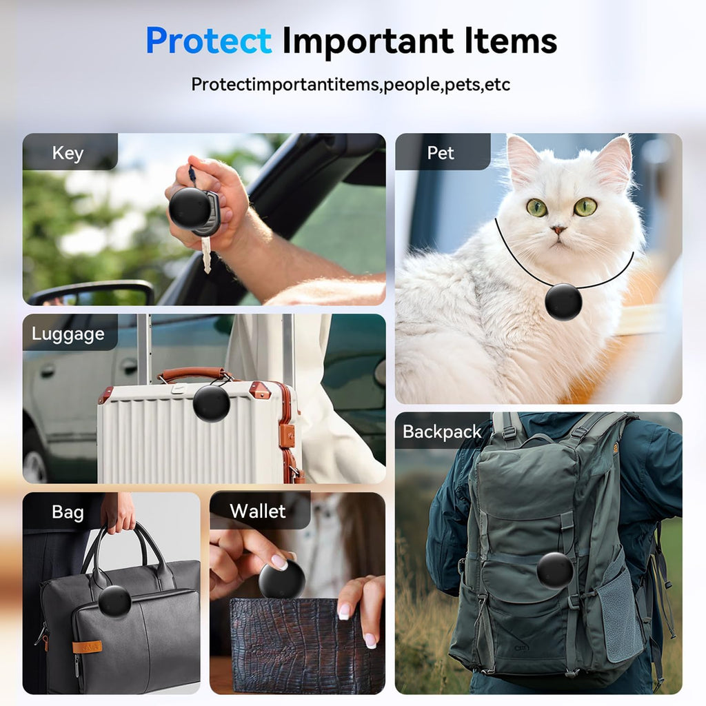 Bluetooth Smart Tags for Android,Air Tracker Tags-4 Pack Android,Keys Finder,Item Locator Works with Google Find Hub App(Android only),Android Tracker Tag for Keys,Luggages