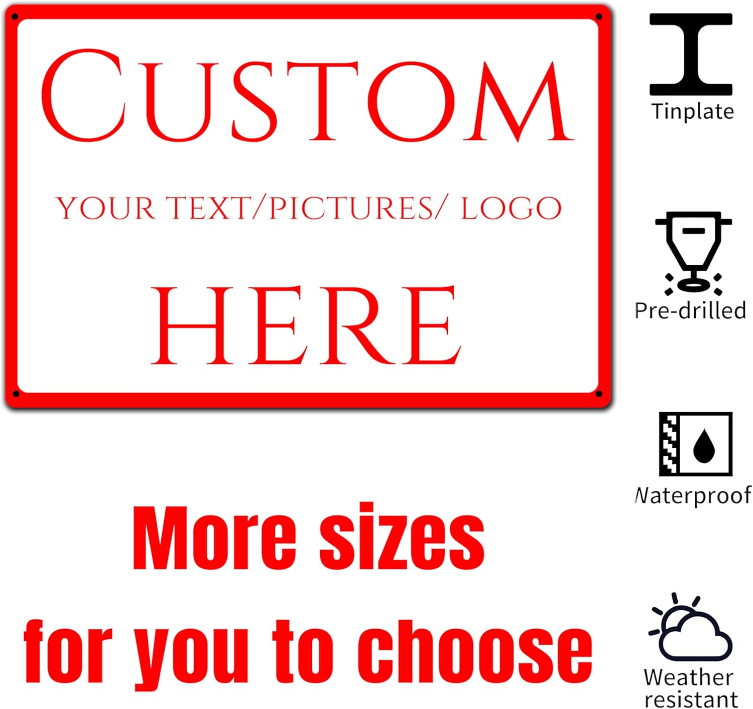 Customized Halloween Decorations sign，Reflective,Aluminum Weatherproof Metal Sign Multiple Sizes, Customize for school,enterprise, Business, Workplace, office, Home, Delivery Signs(16 * 12 Inch)
