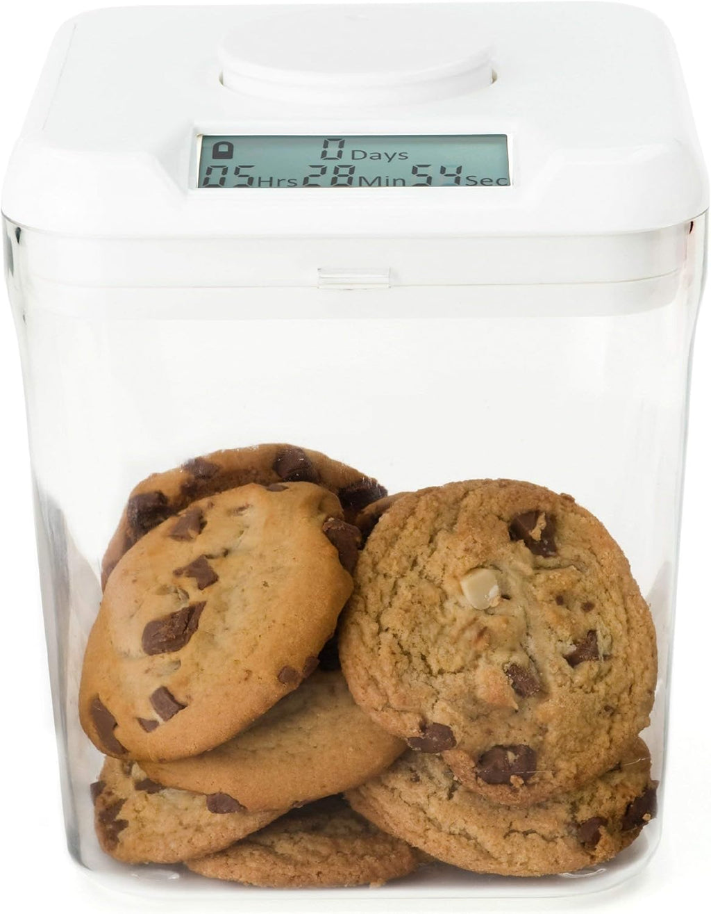 Kitchen Safe kSafe Time Locking Container, Medication Lock Box, Break Bad Habits - Quit Smoking, Snacking, Drinking & Gaming Addiction, Phone Jail, Family Time (Medium, White Lid + 5.5” Clear Base)