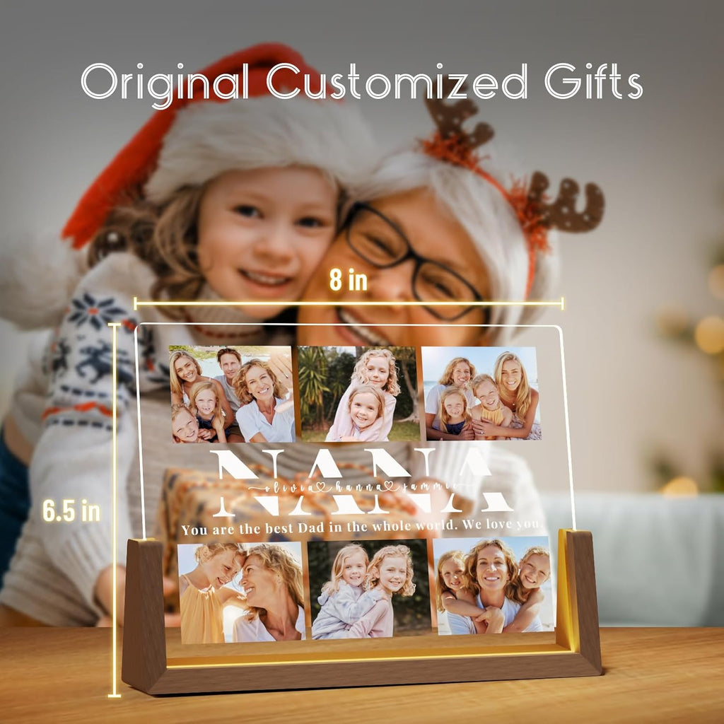 Photo Decorative Plaque Personalized Nana Gifts, Custom Nana Gifts on Mothers Day, Customized Nana Picture Frame, Best Nana Ever Gifts on Birthday