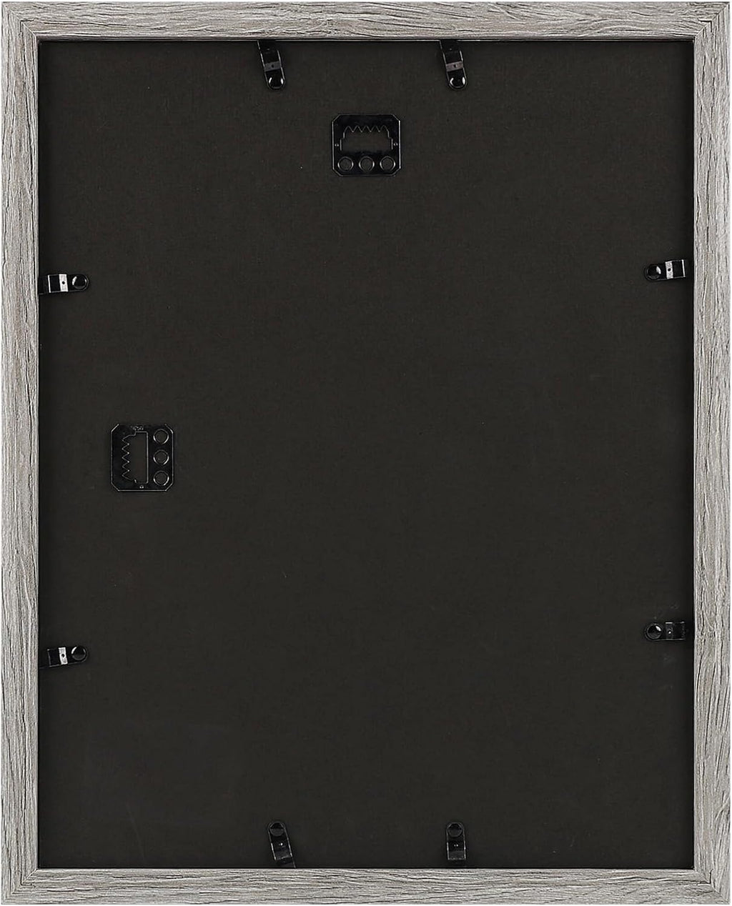 Golden State Art, 11x14 Picture Frame with Mat for 8x10 - High Definition Glass Wall Mounting Horizontal Vertical Display (Gray, 2 Pack)