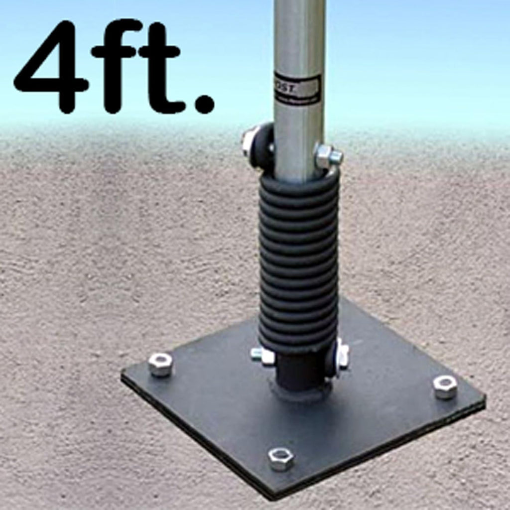 SmartSign 4 feet FlexPost Signpost for Concrete - Flexible Sign Post with Heavy-duty Spring, Ideal for Parking Lots, Supermarkets, Stadiums, and Hospitals, Made in USA