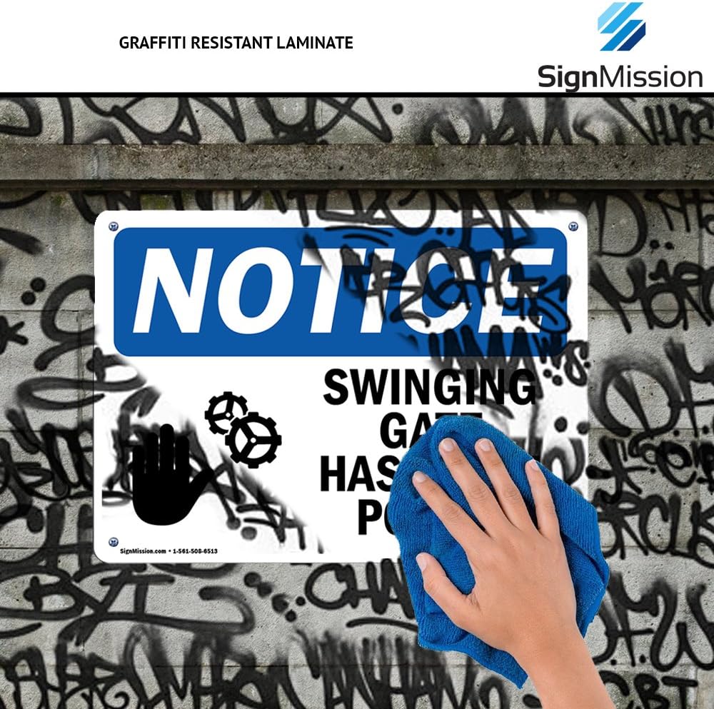 OSHA Notice Signs - Notice Only Authorized Persons to Enter This Area Sign | Extremely Durable Made in The USA Signs or Heavy Duty Vinyl Label | Protect Your Warehouse & Business