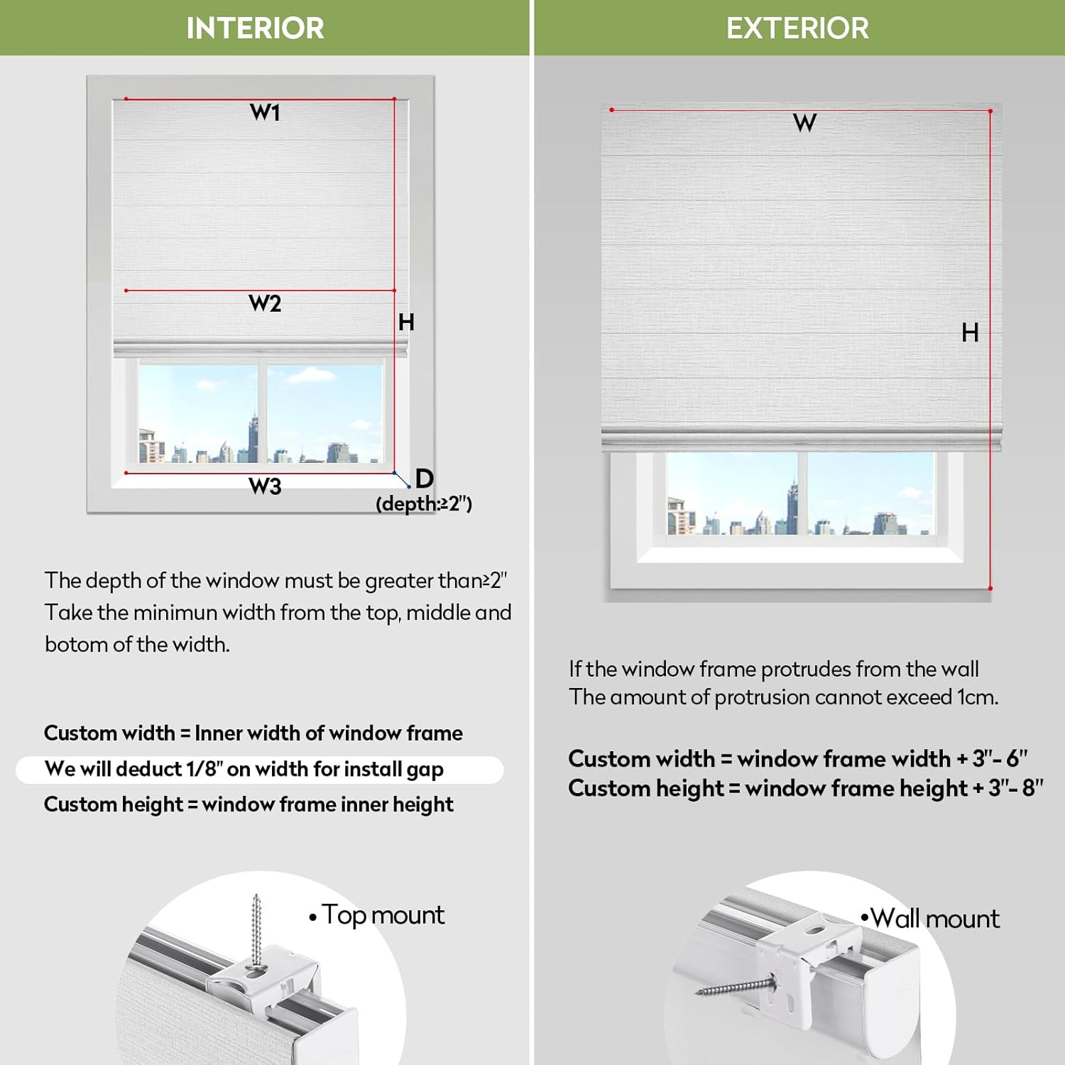 ZSTARR Smart Roman Shades Rechargeable Motorized Blinds with Remote Full Blackout Roman Window Shades Plain Fold Soft for Doors Bedroom, Custom Size (White)