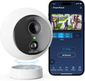 Dot 2K QHD Wireless Smart Security Camera, 170° Wide Angle, AI Human Detection, 2 Way Audio, Night Vision, Free 7 Day Cloud Storage, Indoor/Outdoor, 2.4Ghz Only