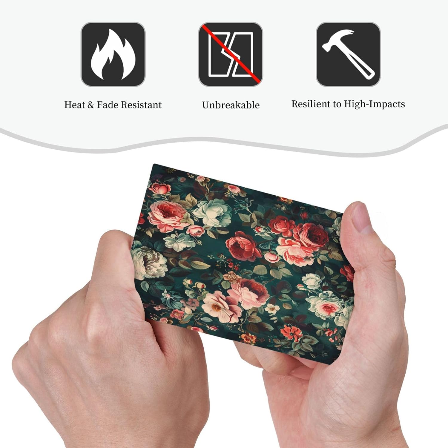 Light Switch Cover Plate Baroque Vintage Peony Flower Floral 1 Gang No Device Blank Electrical Wall Plates Faceplate Decorative Switch Plate for Bedroom Farmhouse Decor