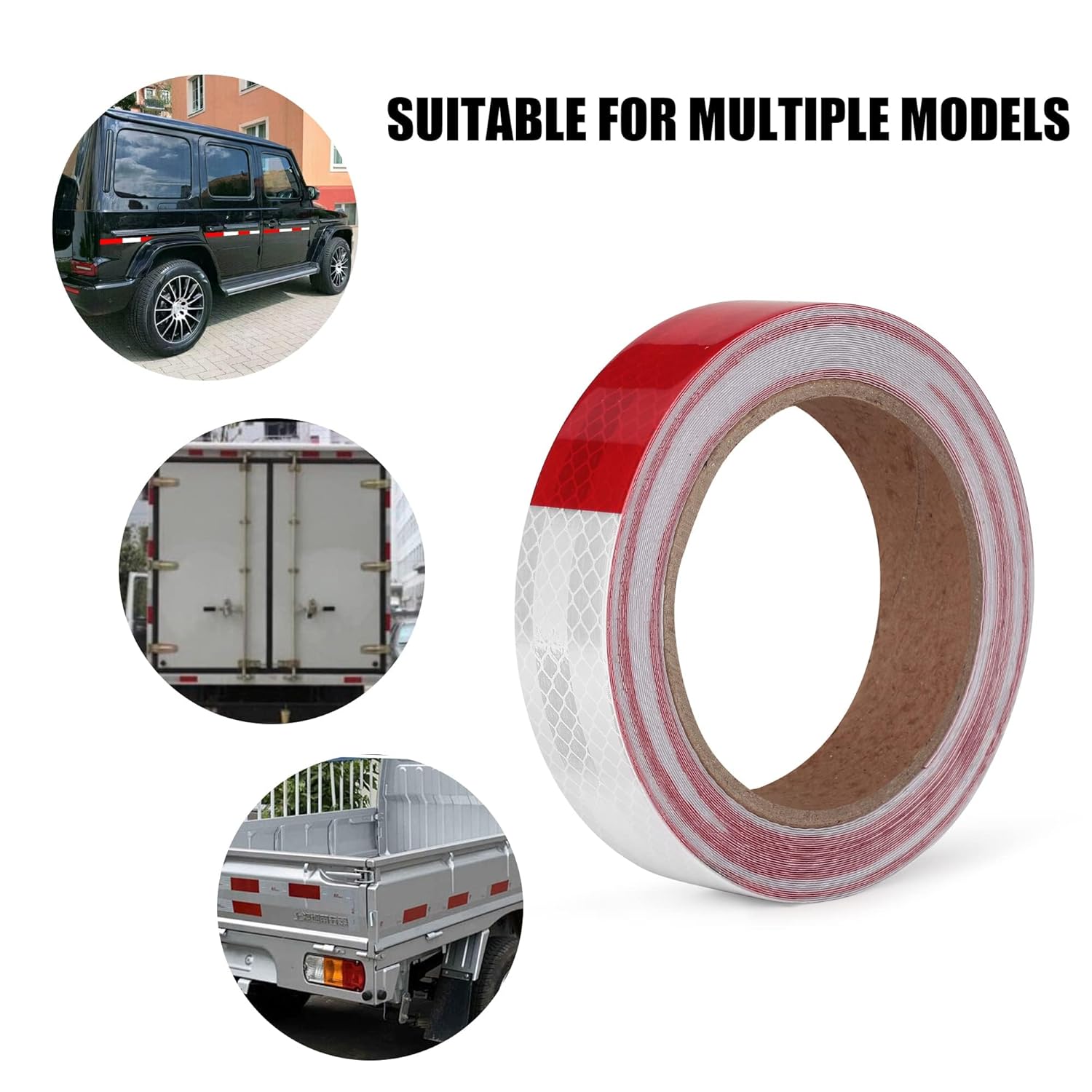 LLPT Reflective Tape 1” x 33 Ft DOT-C2 High Visibility Safety Tape Flexible Waterproof Intense Reflector for Trailer Truck Car RV Boat Camper Color Yellow (RT103Y)