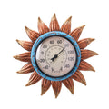 MUMTOP Indoor Outdoor Thermometer - Sunflower Wall Thermometer, Outdoor Thermometers for Patio, Room, Greenhouse, Outside, Garden Decor(Brown)