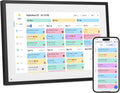 Canupdog Digital Calendar, 10.1inch Smart WiFi Digital Calendar&Chore Chart, Touch Screen HD Display for Family Schedules, Share Moments Instantly from Anywhere, Christmas Gifts for Women Mom, Black