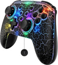 NexiGo Hall Effect Wireless Controller (No Deadzone) for Switch 2 and Switch, Controllers for Nintendo Switch, Bluetooth Switch Controller, Turbo and LED Light (Lightstorm)