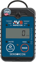 AV8 Inspector Portable Carbon Monoxide Detectors for Aviation – Professional-Grade Digital Carbon Monoxide Monitor with Visual and Audio Alarms