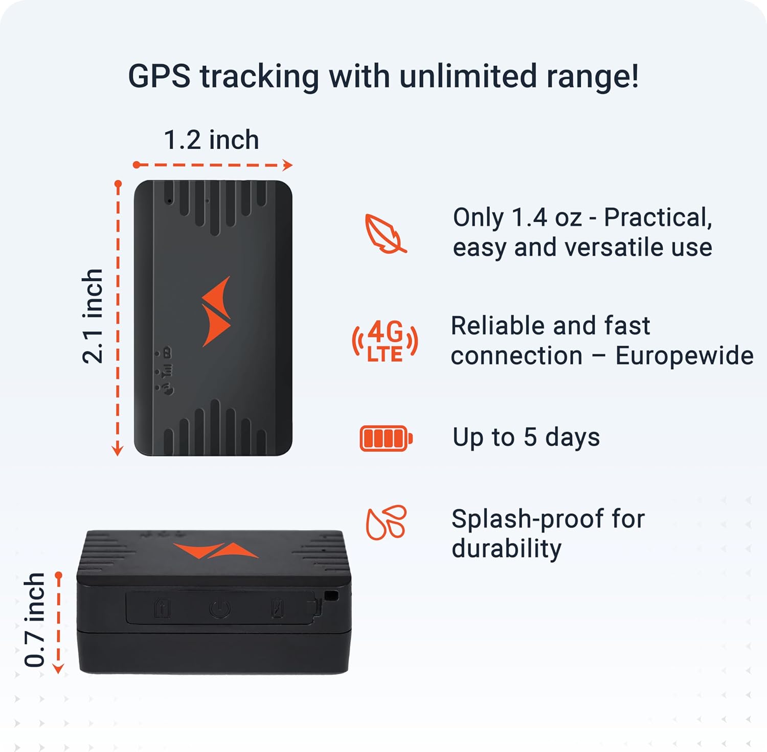 PAJ GPS - People Finder 4G - Mini GPS Tracker for Children and Elderly People - Up to 5 Days Battery Life - Small Tracking Device with Real-Time Location, Alarm Notifications - Suitable for Dementia