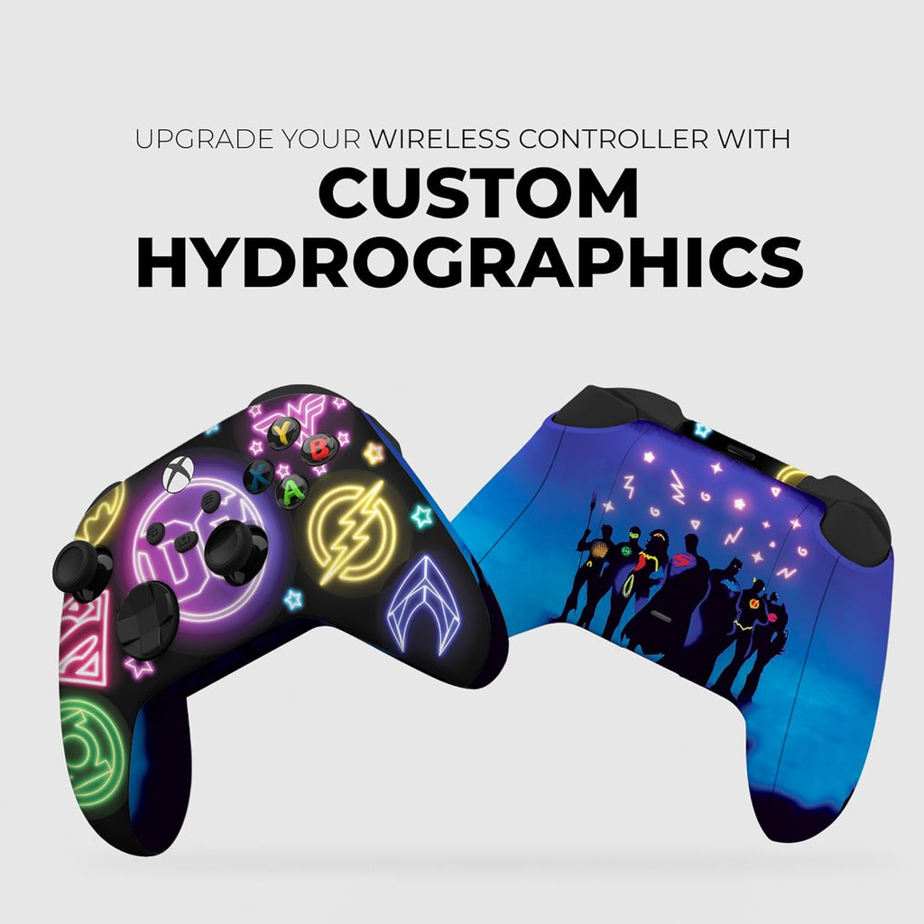 DreamController DC Comiic Neon Custom X-box Controller Wireless compatible with X-box One/Series X/S Proudly Customized in USA with Permanent HYDRO-DIP Printing (NOT JUST A SKIN).