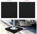 2 Pcs RV Outrigger Pads, 18" x 18" x 1" Non-Slip Rv Stabilizer Jack Pads with Handle, Heavy Duty Rv Pads for Leveling Jacks Blocks for Truck Trailer Crane Wrecker Service Truck, Black
