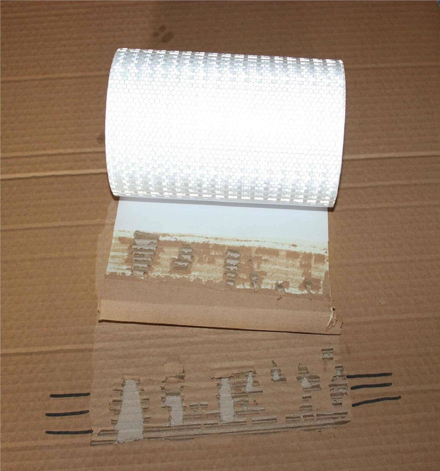 Reflective Tape White 10 inch, Outdoor Waterproof High Visibility Warning Industrial Marking Tape, Safety Stickers (11 feet)