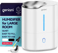 GENIANI Ultrasonic Cool Mist Humidifier for Bedroom, Large Rooms, Home, 4L - Easy Fill & Clean Humidifier for Plants w/Auto Shut-off, 40H Runtime - Quiet, Top Fill Air Humidifier
