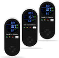 3 Packs Plug in Gas & Carbon Monoxide Detector, 4-in-1 Carbon Monoxide Alarm,Fahrenheit(°F) & Humidity,Natural Gas Detector,Methane,Propane & CO Detector for Home,RV,Apartment