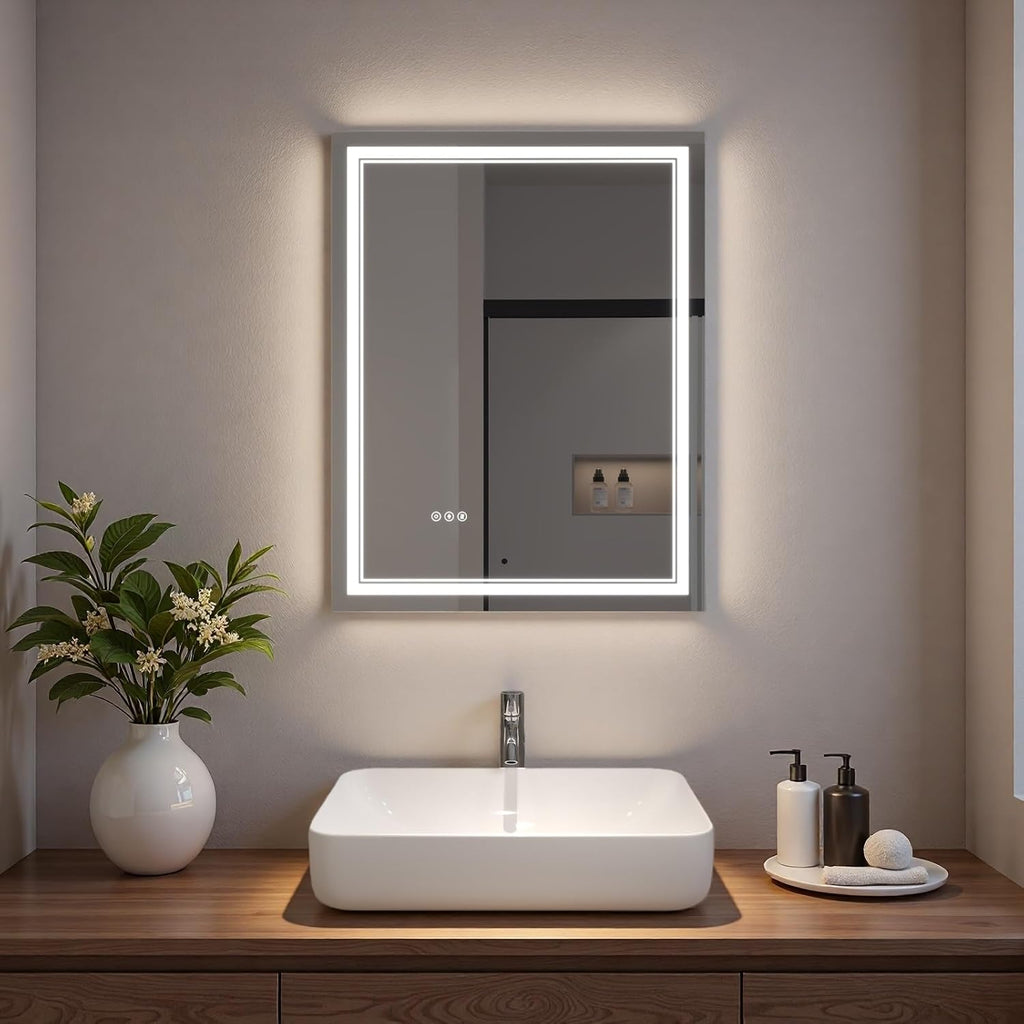 LED Bathroom Mirror with Lights, Wall Mirrors