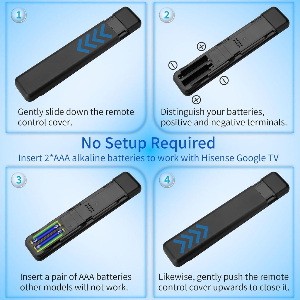 for Hisense-TV-Remote-Control-Replacement,Universal for Hisense UHD 4K ULED Google Smart TVs