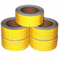 Yellow Reflective Tape 2 inch Wide, Outdoor Waterproof High Visibility Warning Industrial Marking Tape, Safety Stickers (68 feet,5 Rolls)