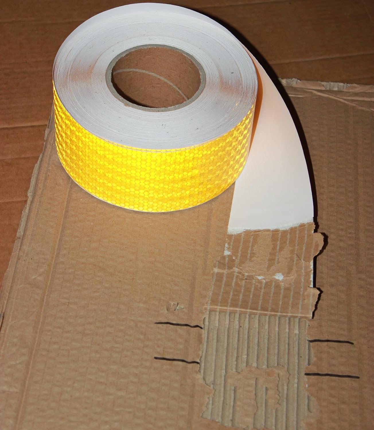 Yellow Reflective Tape 3 inch Wide, Outdoor Waterproof High Visibility Warning Industrial Marking Tape, Safety Stickers (168 feet)