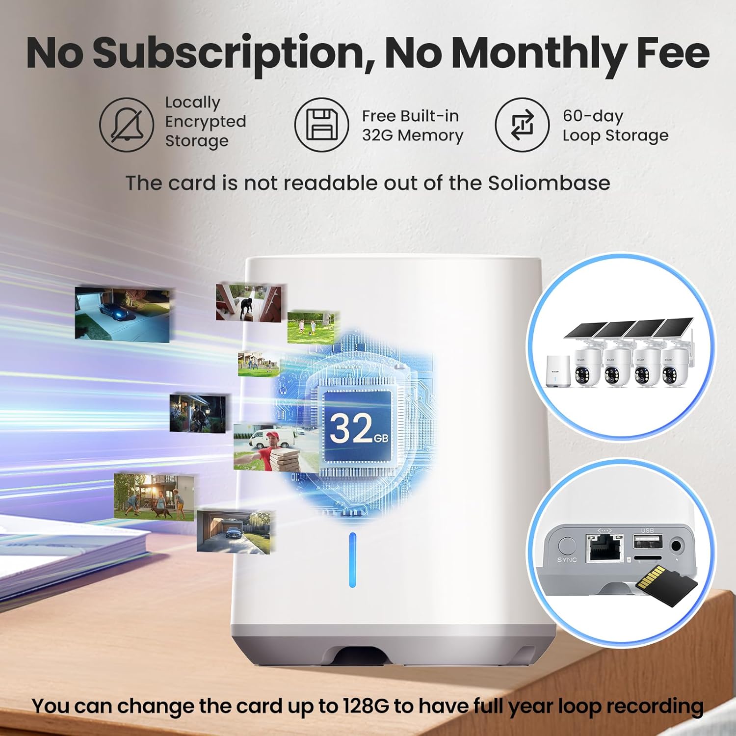 SOLIOM- 5MP Security Cameras Wireless Outdoor, No Subscription,4-Cam Pack, Solar Powered Home Security Camera with 360° Auto Tracking, Pan & Tilt, 3K Color Night Vision,5G & 2.4G Router Compatible