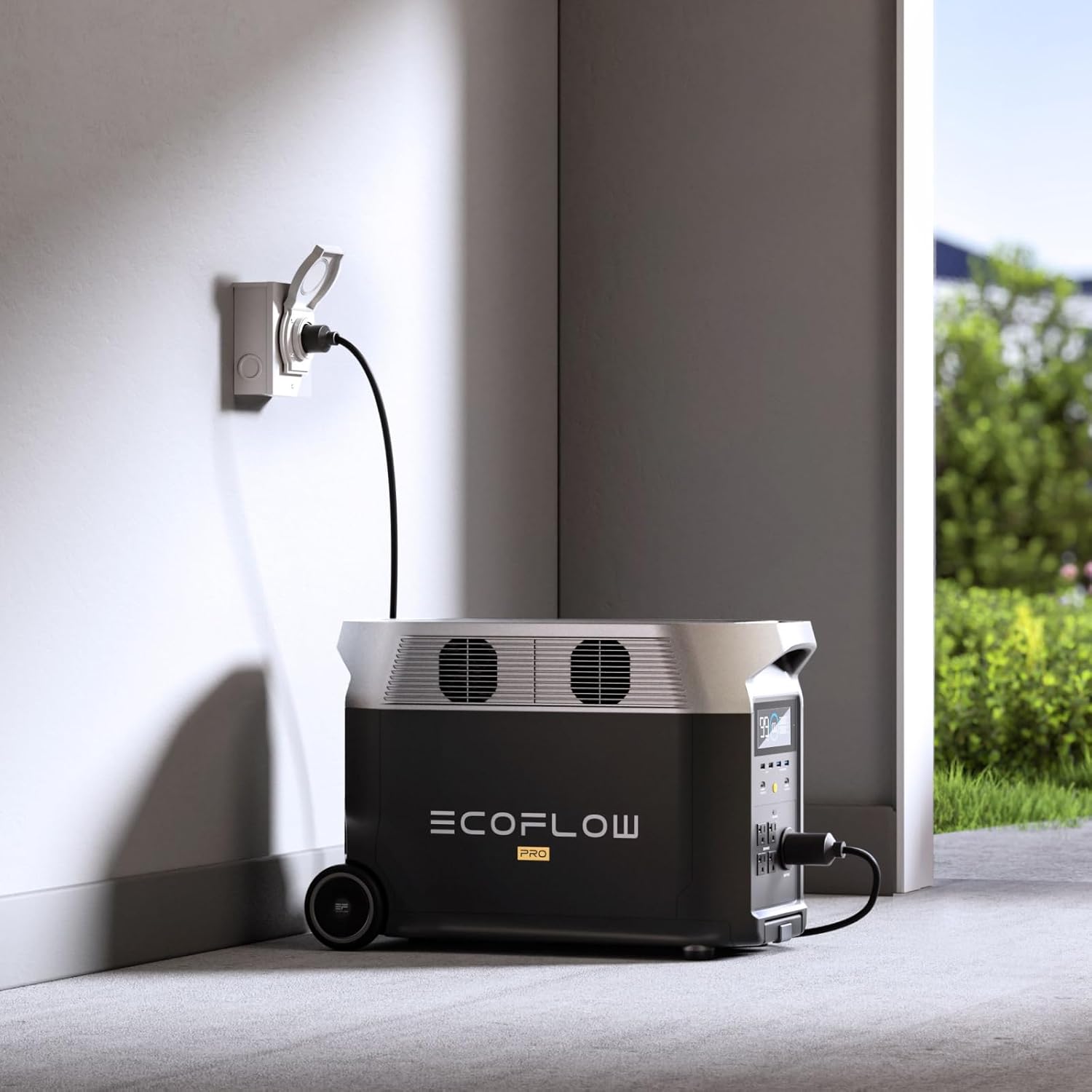 EF ECOFLOW Portable Power Station 3600Wh DELTA Pro with Bag, 2.7H to Full Charge, 5 AC Outlets, 3600W, 120V Lifepo4 Power Station with Expandable Capacity, Solar Generator for Home Use, Blackout, RV