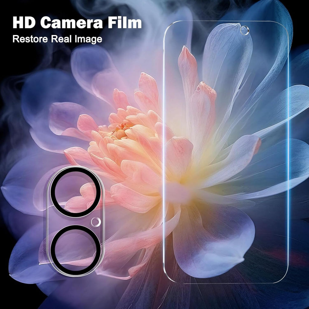 PEHAEL 3+3Pack for iPhone 17 Privacy Screen Protector with Camera Lens Protector Full Coverage Anti-Spy Tempered Glass Film 9H Hardness Easy Installation Bubble Free [6.3 inch]