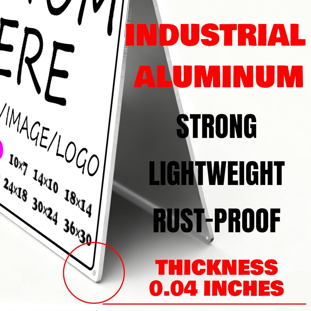 Custom business signs-36×30inches-Large size,Optional reflective,Strong and durable,for Wall decoration, Advertising, House rental