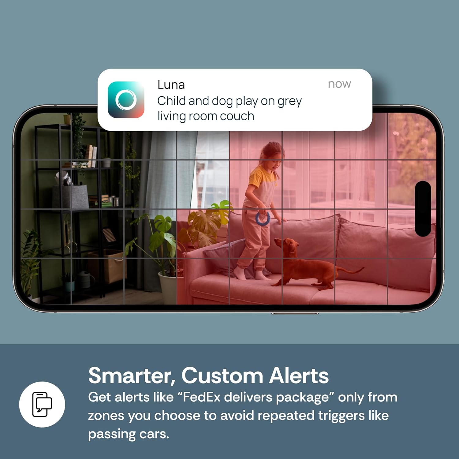 Luna 2K Indoor Cameras for Home Security, 2.4GHz & 5GHz WiFi, 360-Degree Pan-Tilt, Built-in Spotlight, Human Auto Tracking, Siren, Pet/Dog/Baby Camera with Phone app, Black (2025 Upgrade Version)