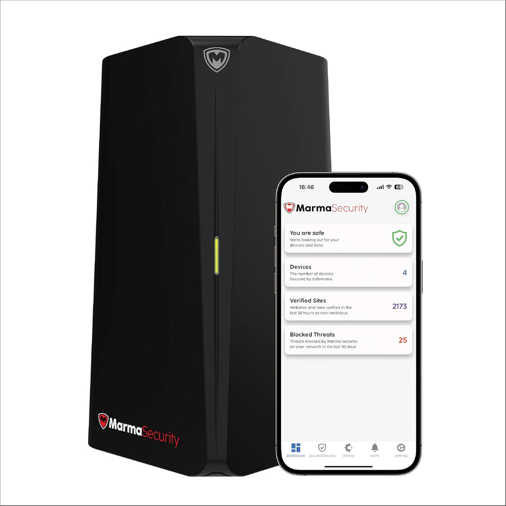 SafeHome– Plug-n-Play Home Firewall | Built-in High-Speed Wi-Fi | 4.3 Gbps | 3000 Sq.Ft Coverage | Parental Controls, Malware & Phishing Protection and Web Filtering | Cybersecurity for Smart Homes
