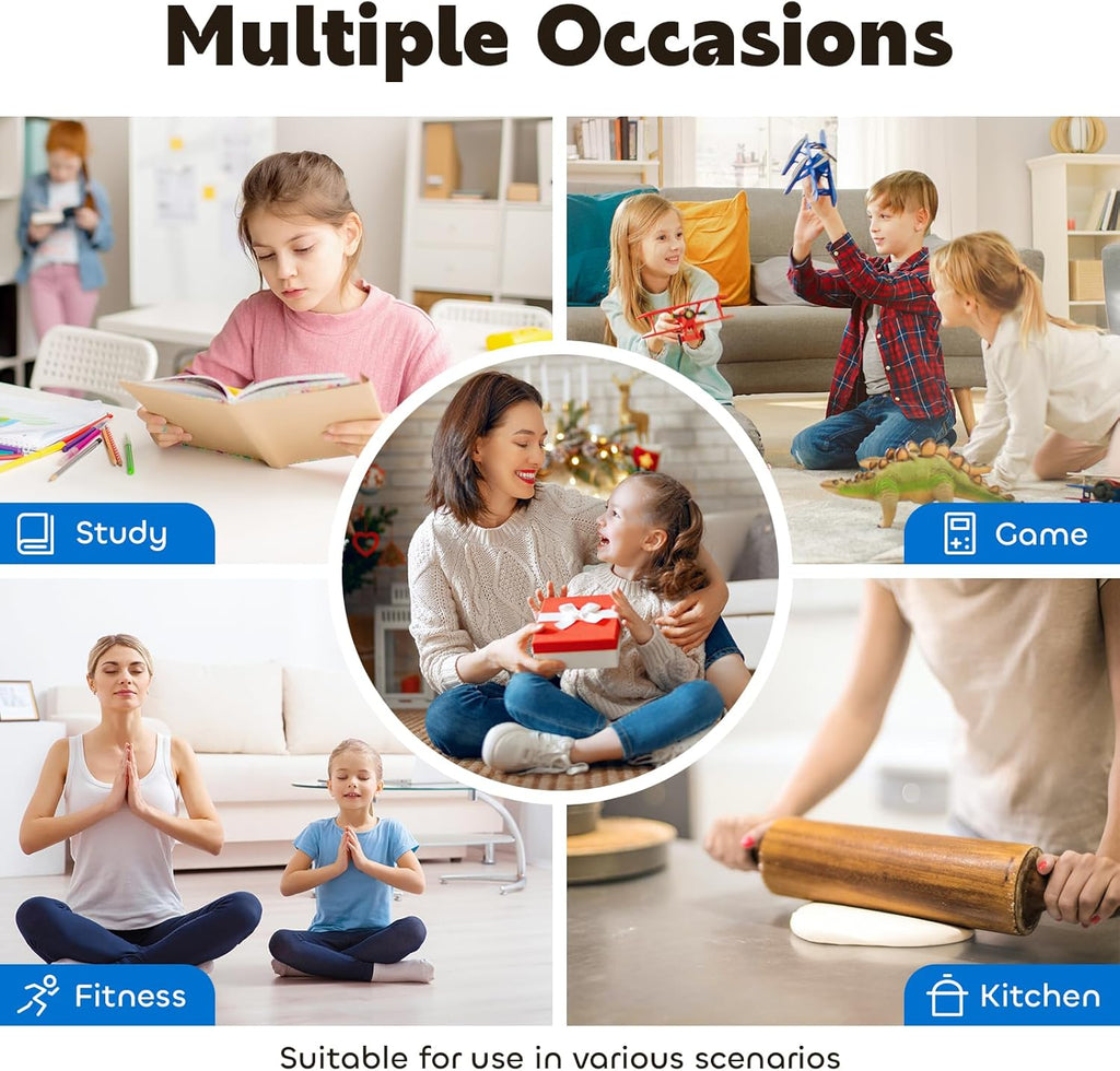Visual Timer for Kids 60-Minute - Silent Analog Countdown Time Timer with Optional Alarm, Focus Tool for ADHD & Autism, Time Management for Homework, Chores, Office, Kitchen, Teaching & Study Routines