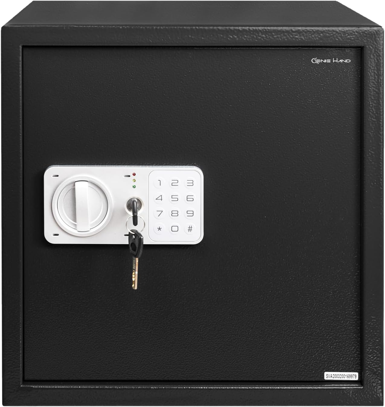 Genie Hand – Time Delay Safe, Anti Robbery Safe Box, Timed Controlled Opening – B-Class Lock – Anti Bounce Technology (Large - Standard)