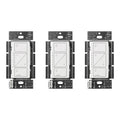 Lutron Caseta Original Smart Dimmer Switch (Lutron Smart Hub Required), for LED Lights, 150 Watt, Single-Pole/3-Way, No Neutral Required, PD-6WCL-WH-3-A, White, 3 Pack