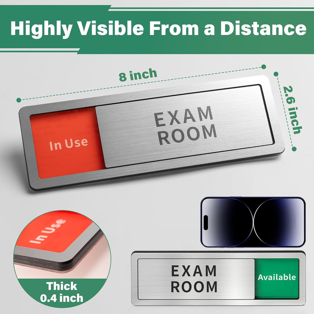 Massage Room Door Sign,Do Not Disturb- Spa Room In Use/Available Slider Sign for Wellness & Health Centers Business Vacant Occupied Privacy Spa Decor