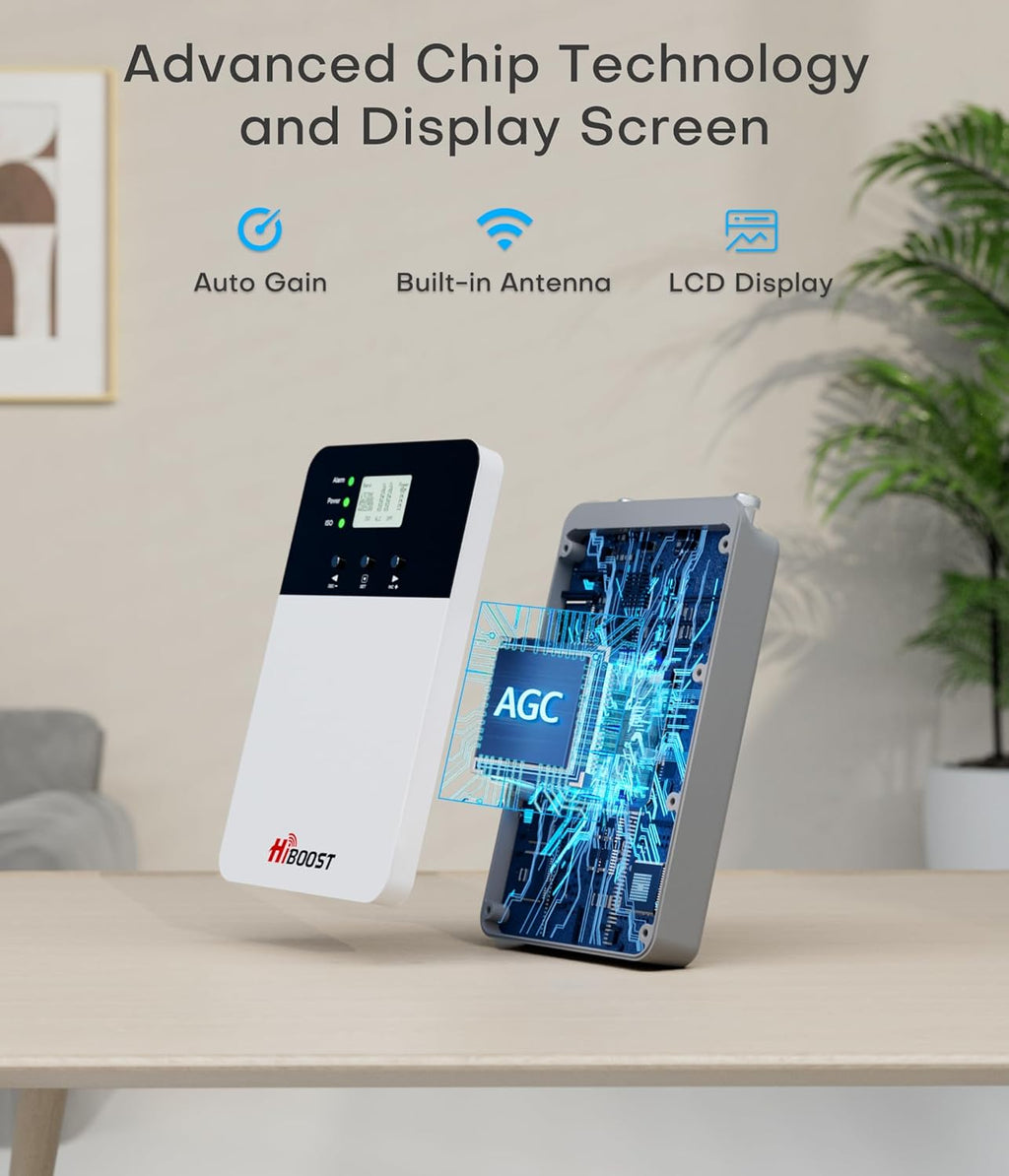 Cell Phone Booster for Home, Cover 6,000 Sq Ft with 2 Indoor Antennas for All US Carriers Cell Signal Booster for Destination RV, 4G LTE 5G Compatible Verizon AT&T T-Mobile, APP Support | FCC