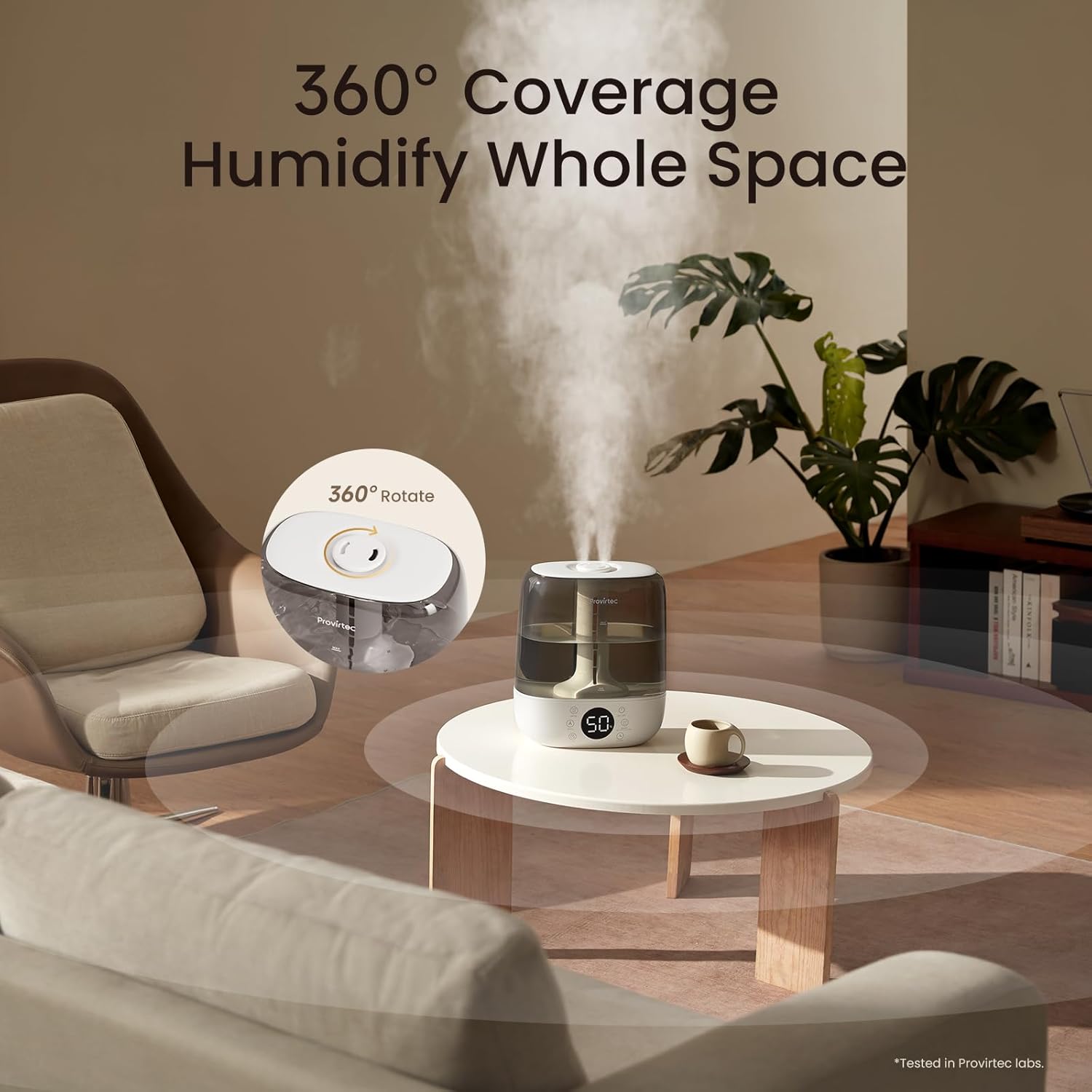 6L Self-Cleaning Humidifier for Large Room, CleanCare Warm & Cool Mist, No-Leak Design & Top Fill, 60 Hour Runtime, Quiet Ultrasonic Auto Mode with Remote Control for Bedroom & Home