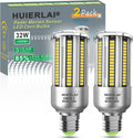 A19 Radar Motion Sensor LED Light Bulbs, E26 32W Cool White 4000K 4000LM (300W Equivalent) Auto Motion Smart Activated Dusk to Dawn Light for Stairway, Hallway, Porch, Garage, Driveway, Patio, 2 Pack