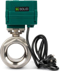 U.S. Solid 2" Motorized Ball Valve with US Plug 110VAC Stainless Steel Electrical Ball Valve,Auto Return, Normally Open