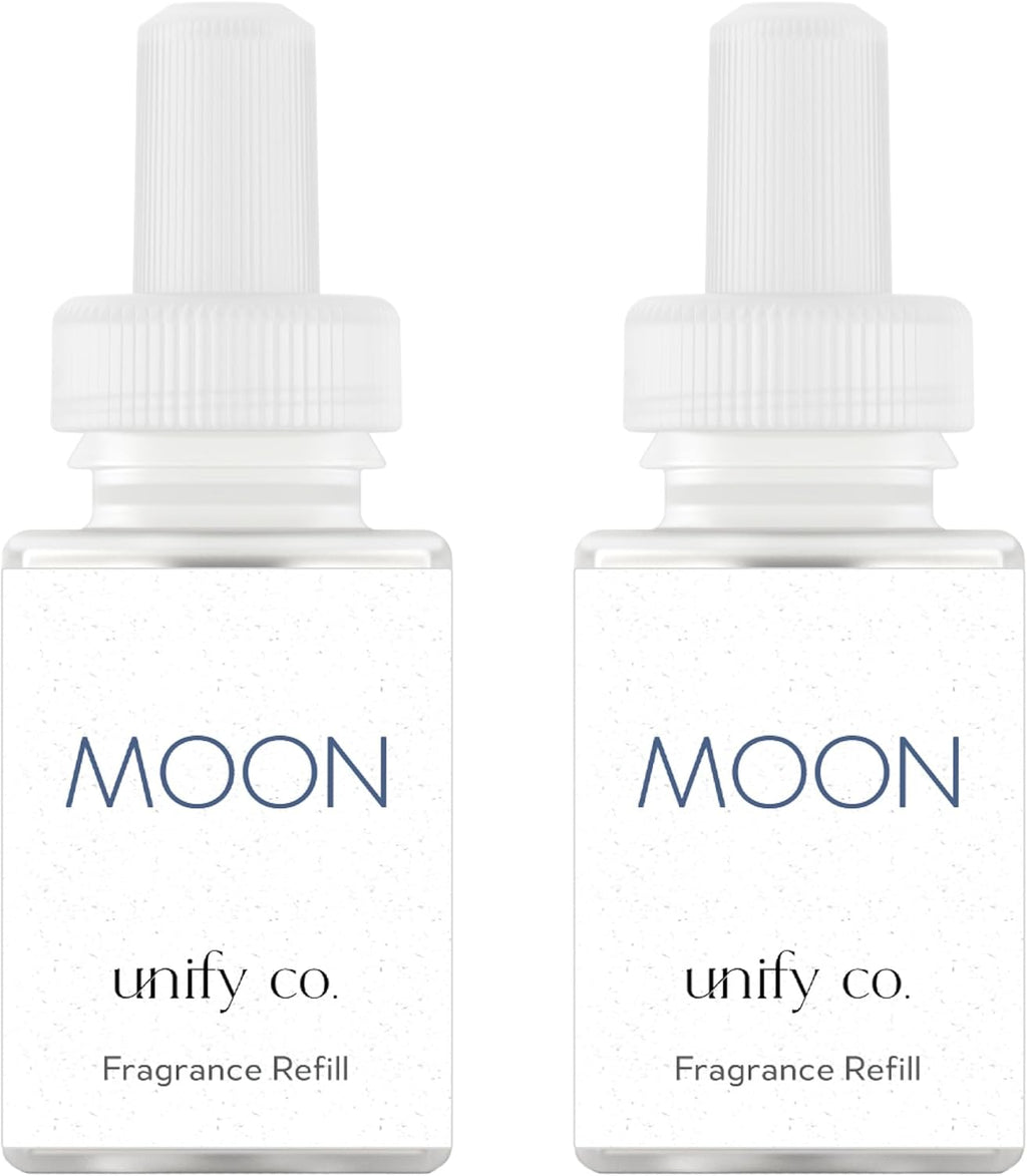Pura & Unify Co. Home Scent Refill - Smart Air Diffuser - Up to 120-Hours of Luxury Fragrance per Refill - Home Essential - Clean & Safe Diffuser Fragrance - 2 Pack, Moon