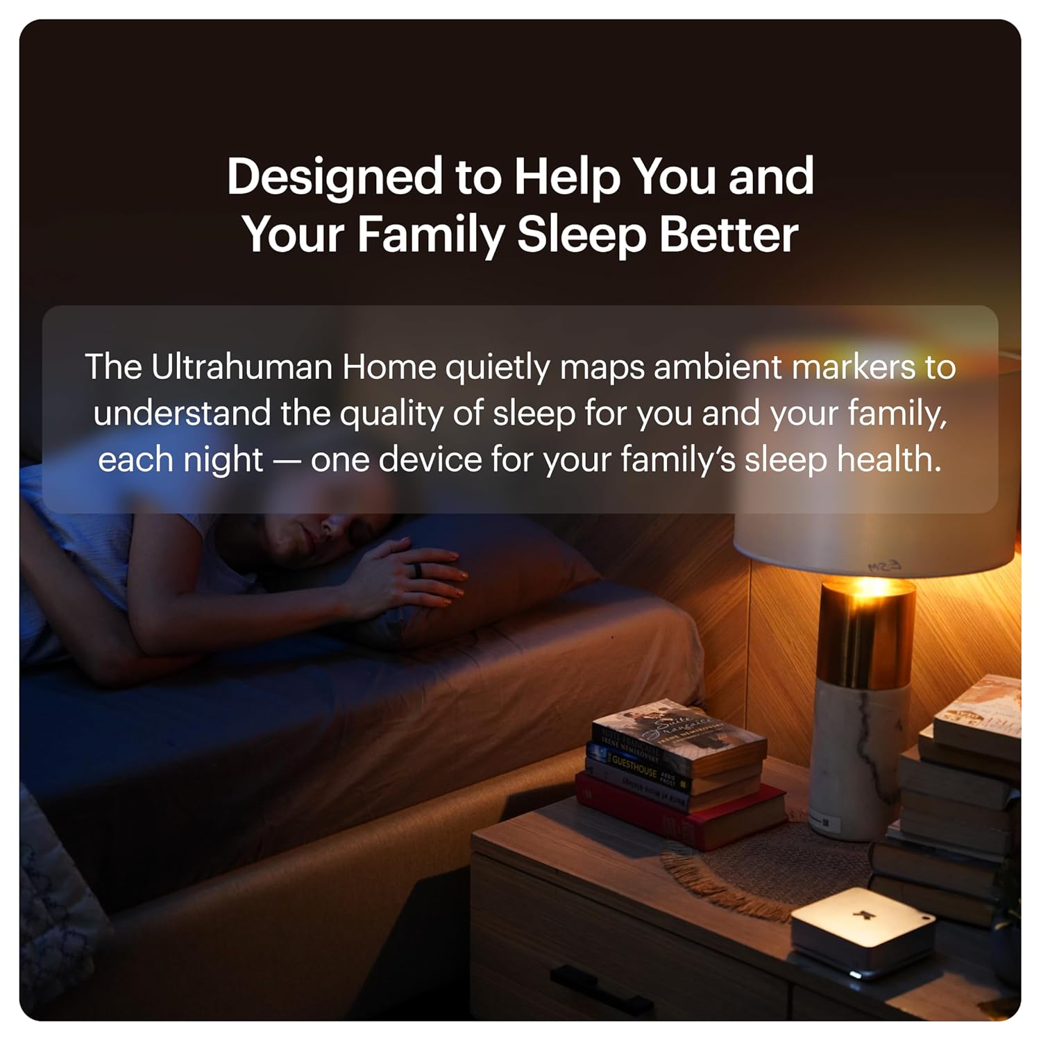 Ultrahuman Home — World’s Most Advanced Ambient Sleep Monitor | Daily Sleep & Respiratory Health Scores | Snoring Detection with AI-Enabled Spatial Audio Detection | Smart Home Automations