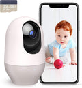 nooie Baby Monitor with SD Card,Baby Monitor with Camera 360 Camera, WiFi Baby Cam with Phone App, AI MotionTracking and Sound Detection,1080P Night Vision Two-Way Audio